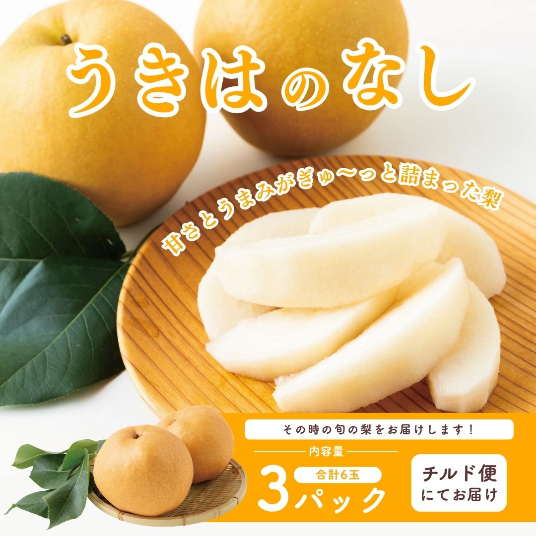 うきはのなし（3パック）