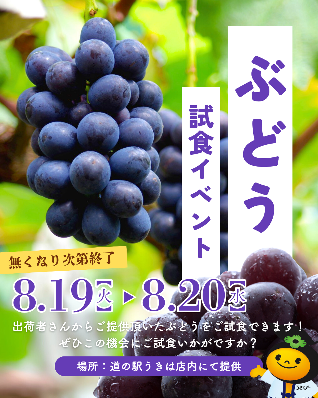 ぶどう試食イベント